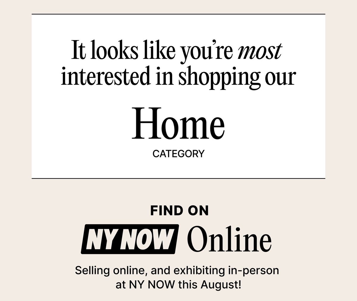 Shop our home category