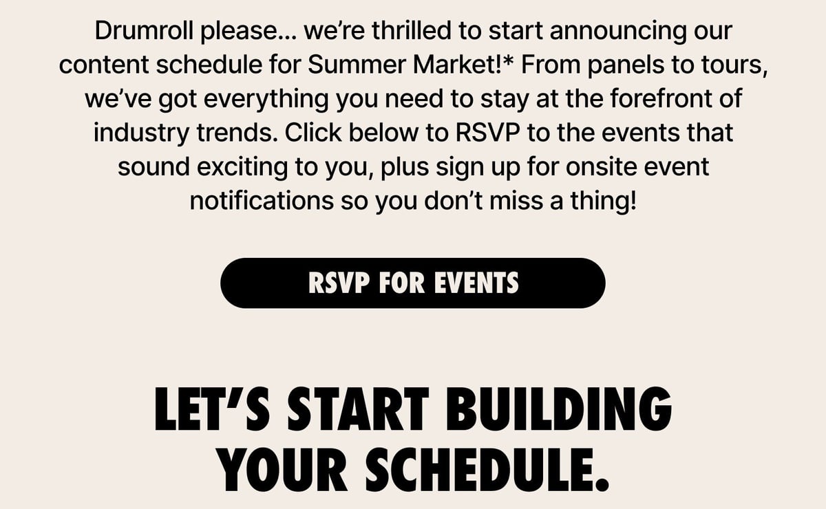 Let's start building your schedule